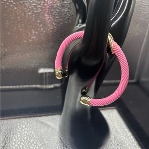 Pink and Gold Twisted Bracelet